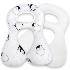 스칸디맘 카시트 유모차 넥필로우 짱구베개겸용 알러지프리 에어메쉬 유아 목쿠션 신생아 목베개, 쁘띠귀니