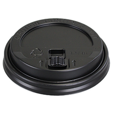 포담팩 12/16/17/20/22온스 종이컵용리드 검정 개폐 뚜껑, 1개, 1000개, 검은 뚜껑