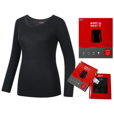 BYC 프리미엄 여성 내복상의 보디히트 겨울 발열내의 긴팔티 히트텍