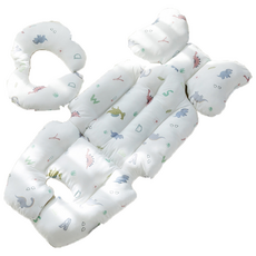 Bebenuvo 嬰兒透氣坐墊組, 字母恐龍(白色), 1組