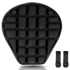 킹콩 오토바이 허리 보호 충격방지 에어쿠션 안장 방석, 1개, 블랙