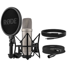 RODE NT1 GEN5 로데 콘덴서 마이크 보컬 악기용 녹음용 XLR USB 사용 가능 5세대 [정품/니켈]