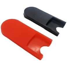 타호샵 색소폰 엄지 고무 걸이 보호대 쿠션 받침대 커버 실리콘, 블랙+레드, 1세트