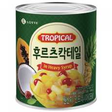 롯데 후르츠칵테일 통조림, 4개, 850g