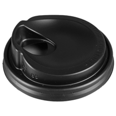 포담팩 카페 테이크아웃 종이컵용 10 13리드 검정 롱타공 뚜껑, 1개, 1000개, 검은 뚜껑