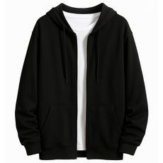 꼬모디떼 오버핏 베이직 남녀공용 후드집업