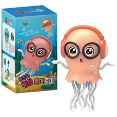 [KC인증완료] [어린이제품] [안전특별법] [춤추는] [대왕] [문어장난감] [유아] [남아] [여아] [초등학생], 오렌지, 1개