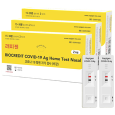 래피젠 본사 배송 COVID-19 코로나 항원 자가검사 진단키트, 3개