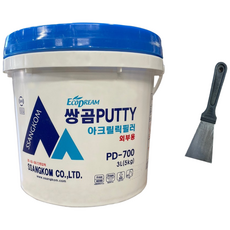 친환경 쌍곰 퍼티 빠데 5kg 핸디코트 외부용(석고보드 구멍 벽 구멍 메우기 이보드 틈새 메우기)+막헤라67mm, 1개