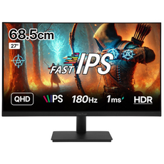 인터픽셀 IPQ2746 QHD FAST IPS 180Hz 플리커프리 게이밍 모니터, 68.5cm, IPQ2746(일반)