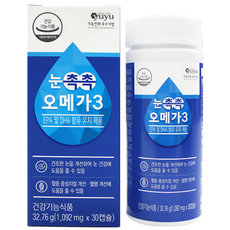 유유제약 눈촉촉 오메가3, 30정, 1개