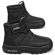 겨울 남성 두꺼운 따뜻한 방수 미끄럼방지 스노우 부츠 가벼운 등산화 남성 방한화