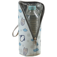 간편한 휴대용 보온보냉 생수병 파우치 500ML 물통 커버 휴대용 물병 주머니, 1개, 펭귄