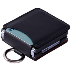 본아띠 POLARIS 천연소가죽 B.B.G 카드수납 힌지보호 기능 갤럭시 Z플립 케이스