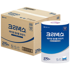 크리넥스 에어셀 점보롤 화장지 270m 16롤물에잘풀리는, 4개입, 4개