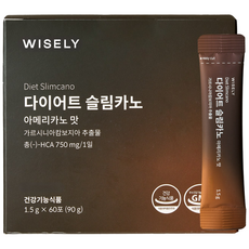 와이즐리 다이어트 커피 슬림카노, 60회분, 1개