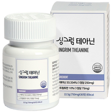 싱그림 L-테아닌 750mg, 4개, 30정
