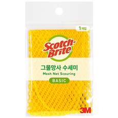 스카치브라이트 베이직 그물망사 수세미, 1개입, 1개