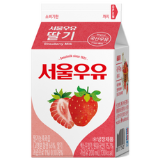 서울우유 딸기우유, 200ml, 5개