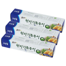 크린랲 크린랩 한지기름종이 롤형 25cm*10m*3개, 3개