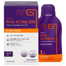 유트리션 마시는 마그네슘 200, 1개, 15회분