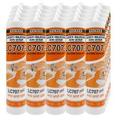 럭키실리콘 LC707 바이오 실리콘 욕실용 주방 실리콘 (백색), 25개
