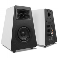 AIYIMA S30 액티브 책장 스피커 블루투스 5.3 나무 100W 스튜디오 모니터 스피커 하이파이 홈 시어터 서브우퍼, 화이트