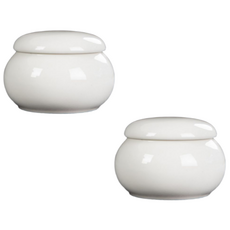 릴렛티 현관 소금단지 미니 달항아리 풍수 백자 재물 돈 팥 단지, A.기본 민무늬