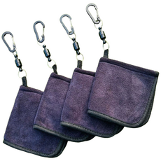 4겹미니 블랙 골프수건걸이식 볼 타올 4개, 1개