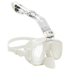 JS 스노클링 풀페이스 마스크 유해물질 검사 완료 VER 3.0, 화이트