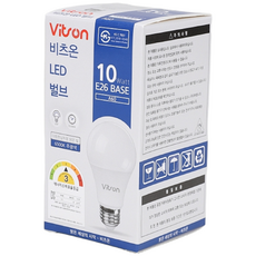 10W LED전구 벌브 소켓 비츠온 E26, 주광색, 30개