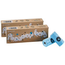 寵物犬環保撿便袋, 天藍色, 90入, 2個