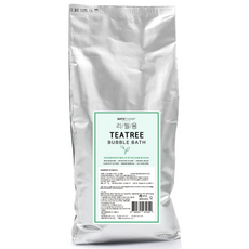 바스참 사해소금 버블바스 거품 입욕제 티트리 리필용, 1kg, 1개