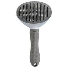 集毛寵物一鍵式毛刷 11 x 20 cm OA_01_03, 灰色, 1個