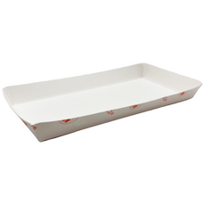 일회용 종이 용기 미소 3호 트레이 1 000개 업소용 상업용 1회용, 1개