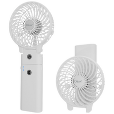 크레앙 보조배터리 겸용 핸디형 선풍기, CREHF5100, 화이트