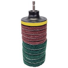 욕실 드릴 청소솔 3인치 원형 수세미 10P 백업패드, 1개, 1개