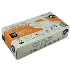 크린손 니트릴 장갑 아이보리 100매 ( S ), 100개