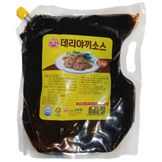 오뚜기 데리야끼소스 2kg 업소용 대용량, 1개, 2L