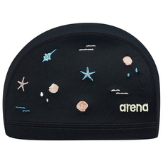 아레나 스판수모 A5AC1AS14 오션자수 수영모자, BLK, 1개