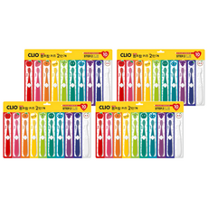 CLIO Pump Pop孩童第2階段超細毛牙刷, 混色, 10支, 4組