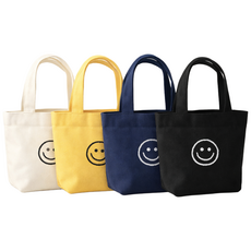 에메즈 미니스마일 캔버스 에코백 1+3 미니백 도시락가방