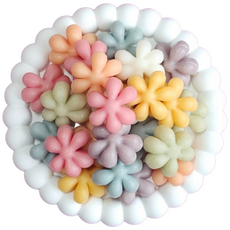 굿푸드365 국산쌀 레인보우 꽃 모양 떡국떡, 1개, 400g