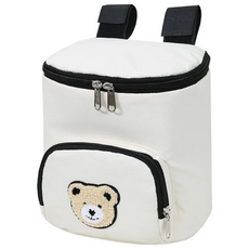 유모차 가방 정리함 오거나이저 기저귀 수납 뚜껑형 액세서리 트라이크, 1개, 크림