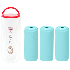 강아지 배변봉투 케이스+리필(3), 화이트테리어, 1개