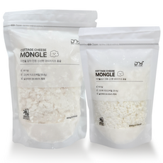디엔와이푸드 코티지치즈 몽글, 400g, 2개