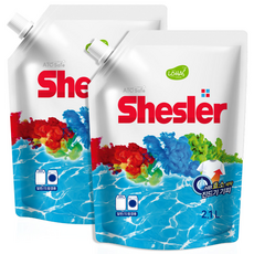 Shesler 超濃縮酵素防螨洗衣精補充包 April 一般/滾筒洗衣機兼用, 2包, 2.1L