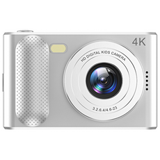 SorJar 고화질 디지털카메라 4800w 휴대용 소형카메라 2.4 인치 64GB, 은색