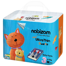 나비잠 기저귀 울트라씬 듀얼핏 썸머팬티 1팩, 32매, 중형(M)