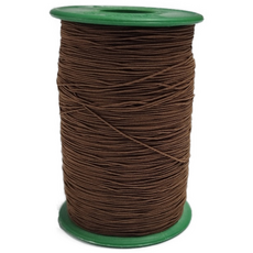 프리티레이디 스킬땋기 매듭 이음머리 탄력있는 고무줄 실 대용량 DS3, 브라운, 1개